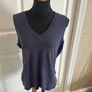 Bass Dark Blue V-Neck Tank Top